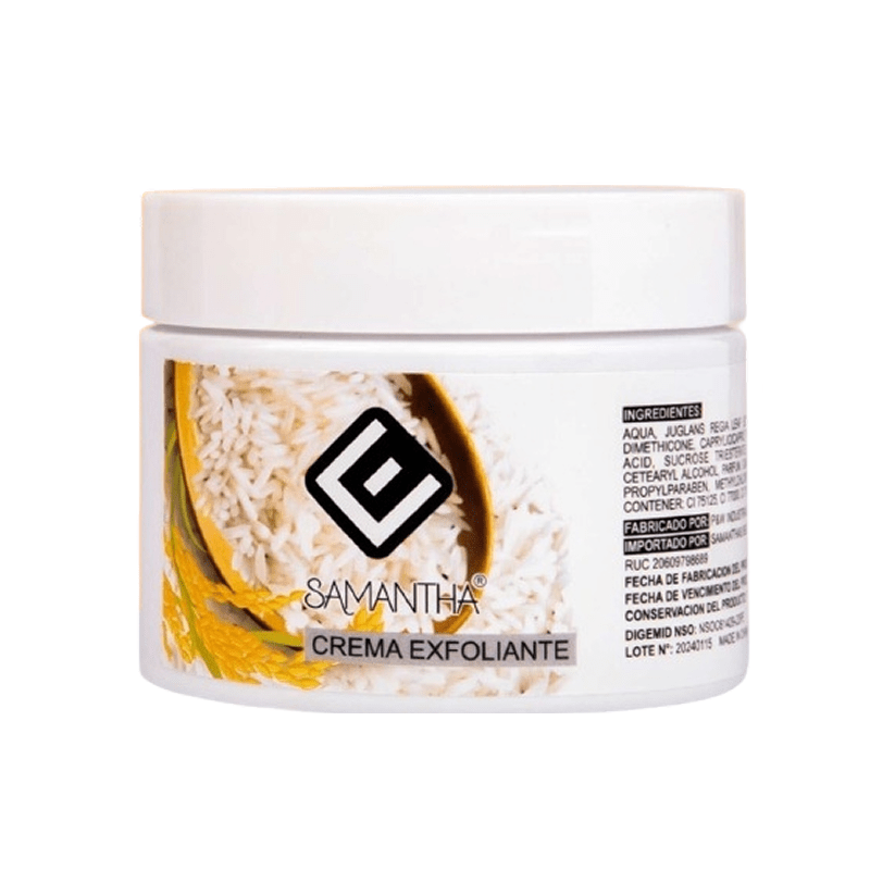 CREMA EXFOLIANTE DE ARROZ SAMANTHA